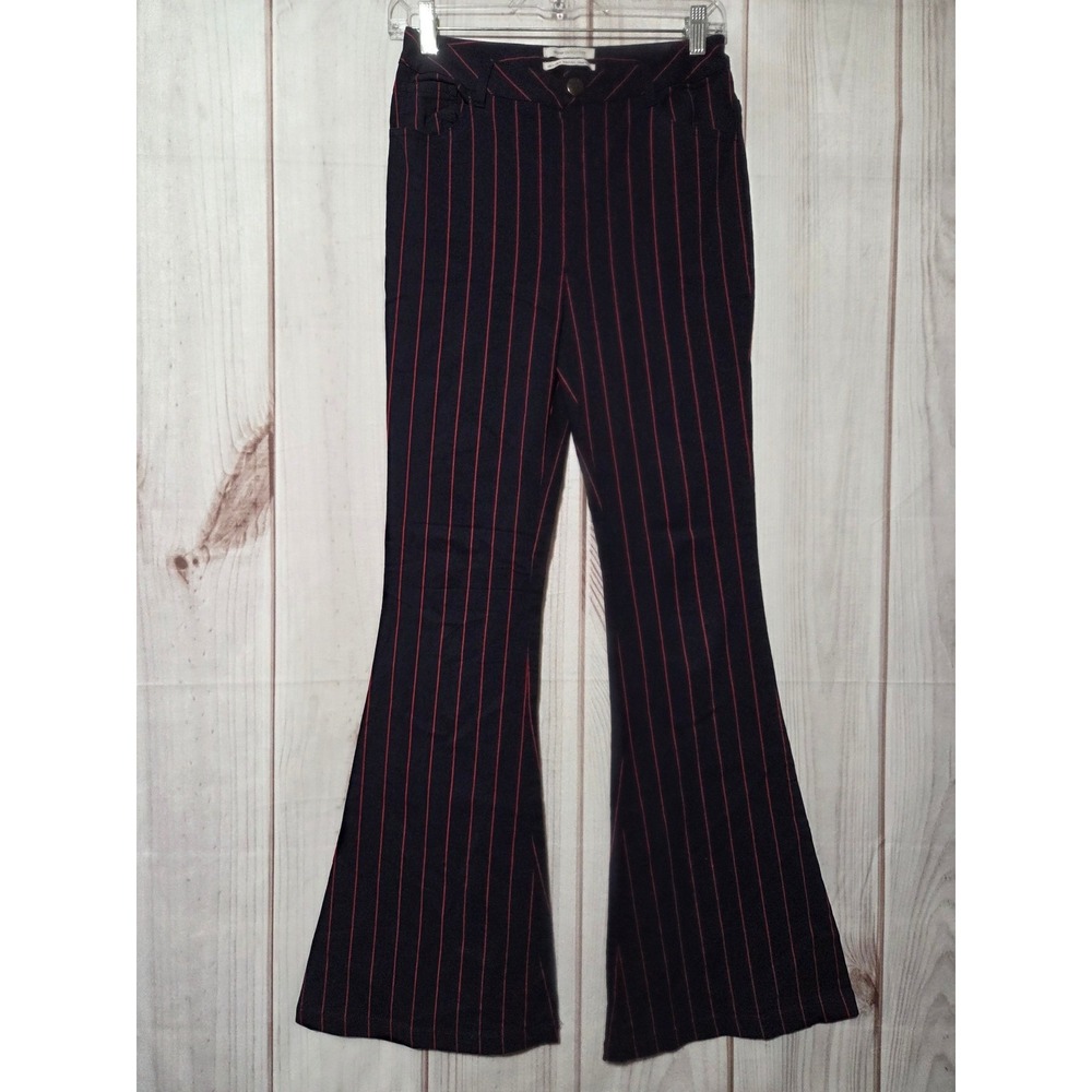 Urban Outfitters Striped Flare‎ Pants Navy Red Womens Size 4